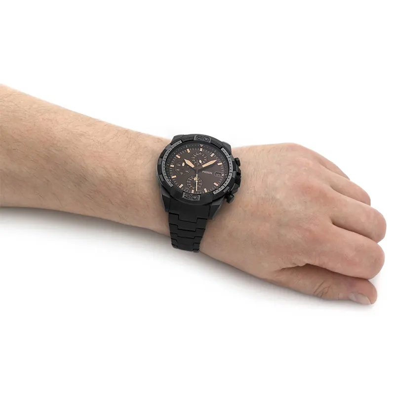 Fossil Bronson Chronograph Black Dial Men’s Watch- FS5851